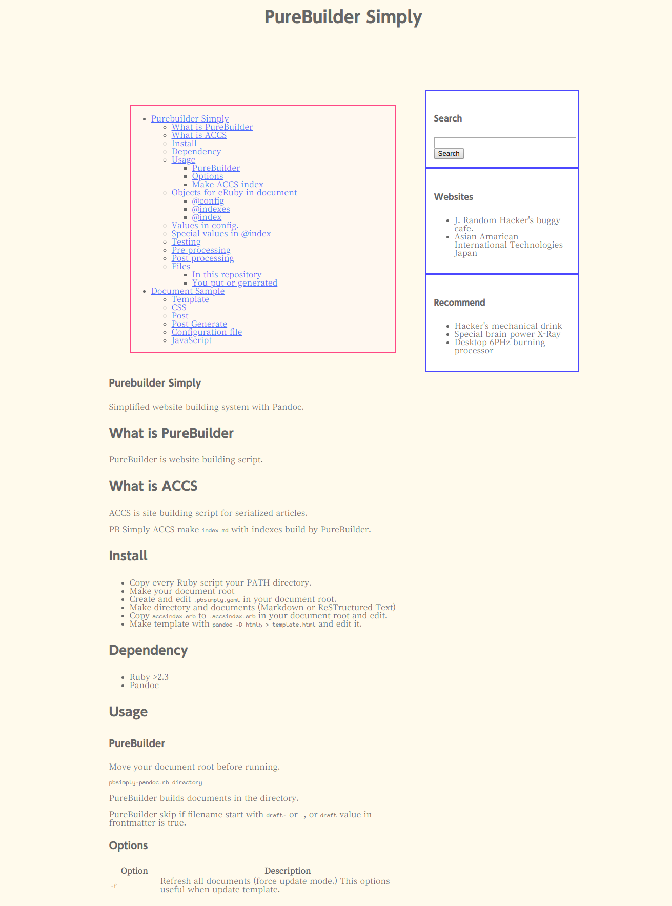 Pandoc/Warm theme